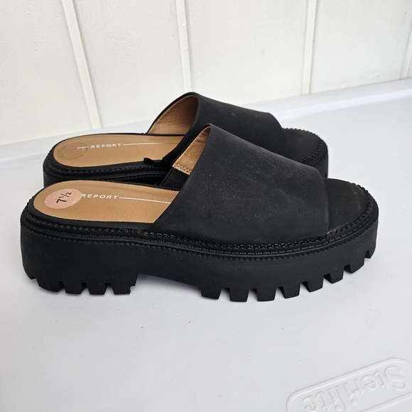 Nwob Black DV Platform Liliah  Chunky Sandals 7.5 - Picture 4 of 8